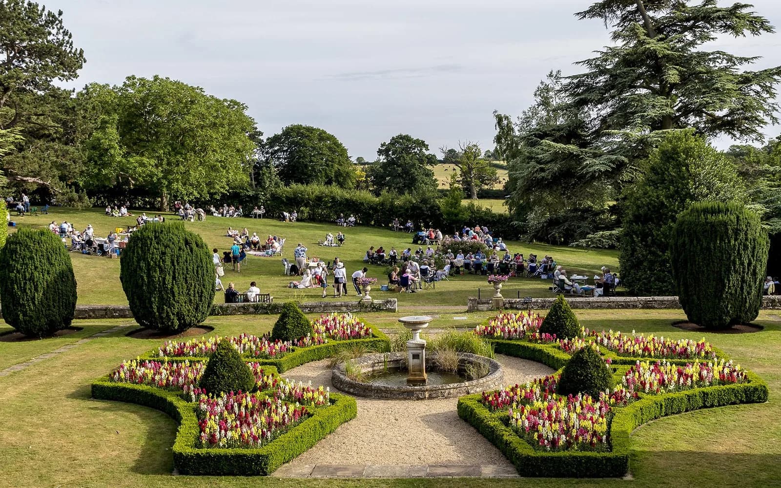 Tolethorpe Hall and its parterre gardens, home of the Stamford Shakespeare Company open-air theatre