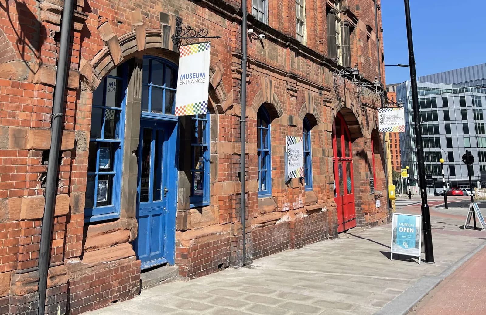 Exterior of the National Emergency Services Museum in Sheffield, housed in the former combined Police, Fire and Ambulance Station