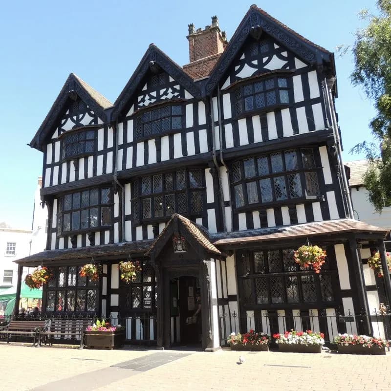 The Old House Hereford (Black and White House Museum), a black and white timber-framed 1621 building in High Town, Hereford