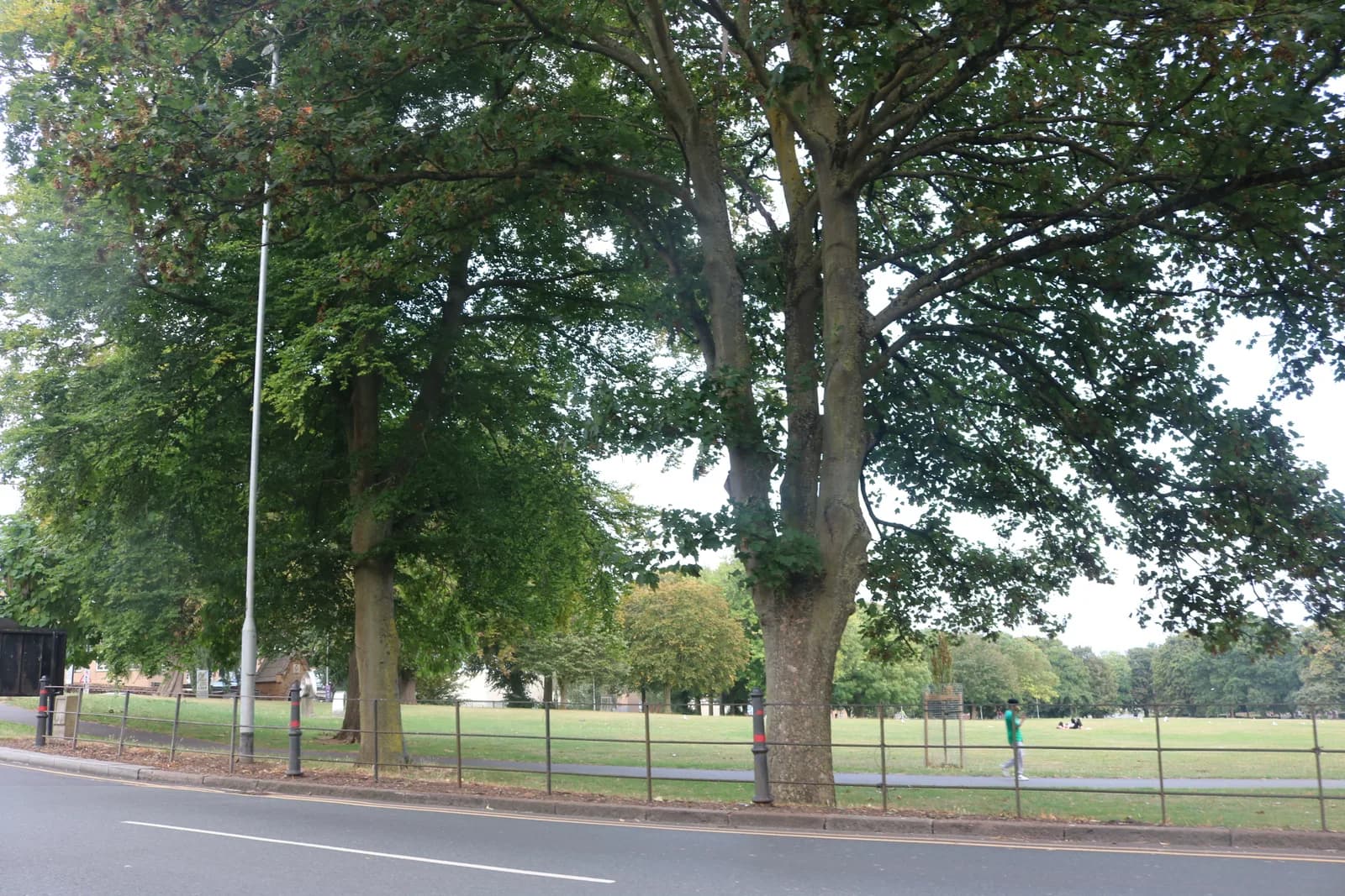 Open lawns of Becket's Park beside the River Nene in Northampton