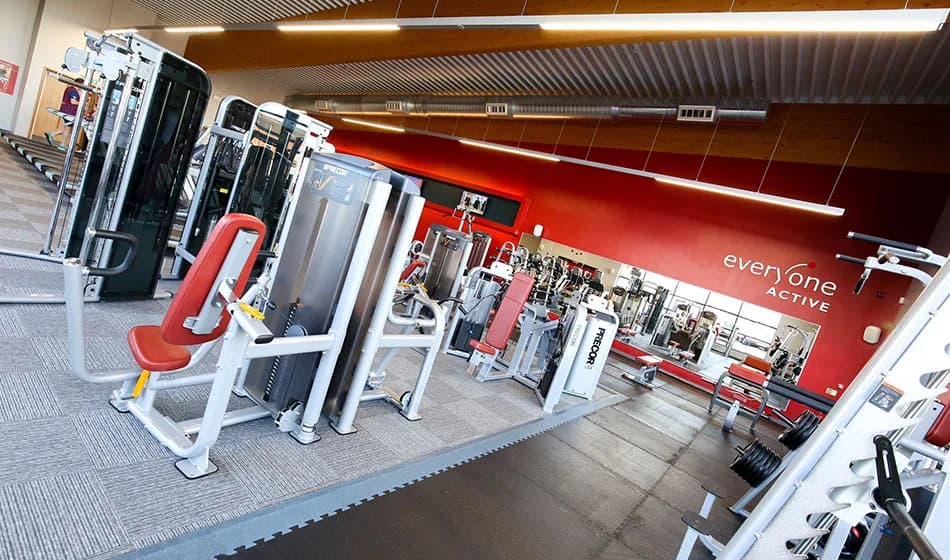 Gym floor at Wigston Pool & Fitness Centre