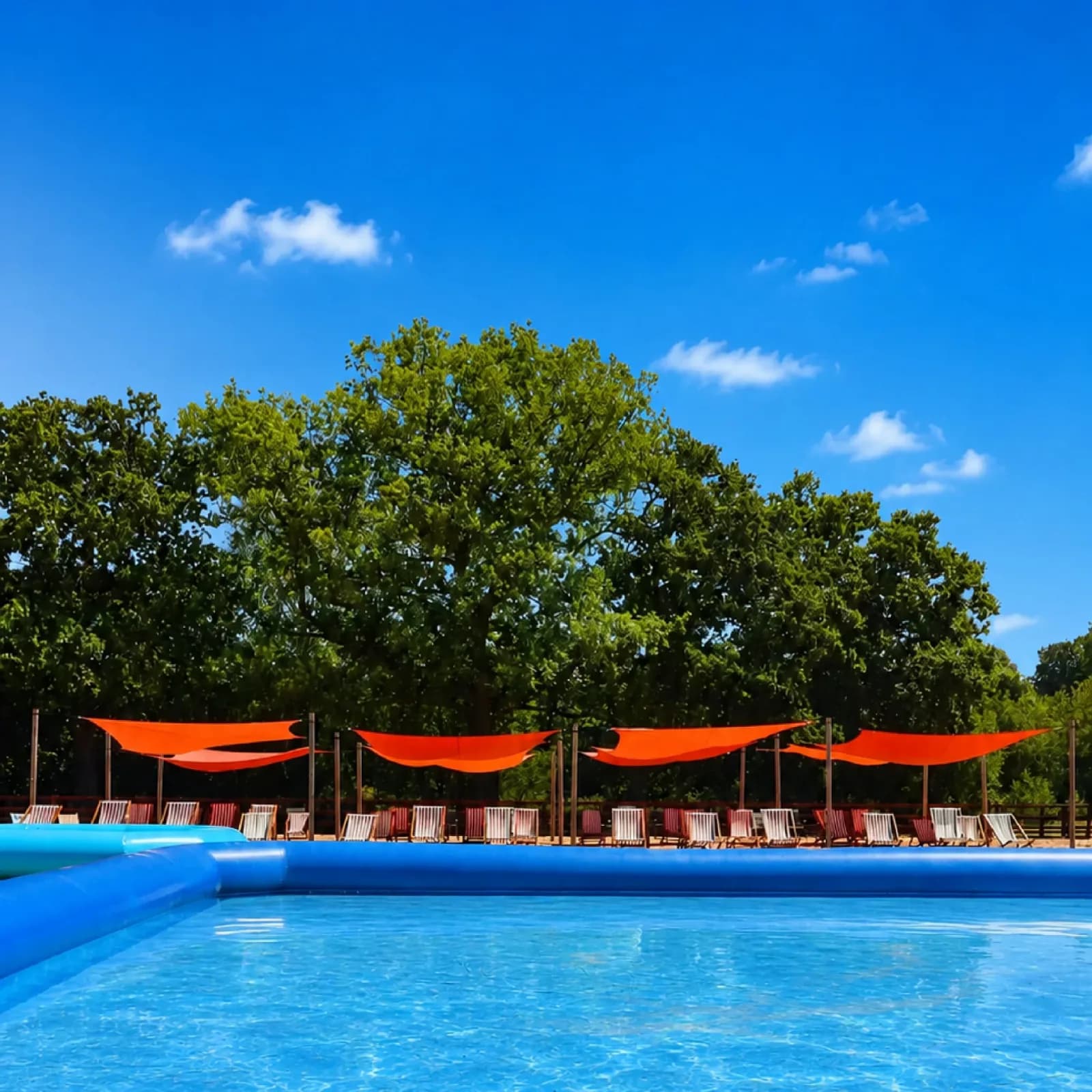 Beach and splash pool area at 4 Kingdoms Adventure Park, Newbury
