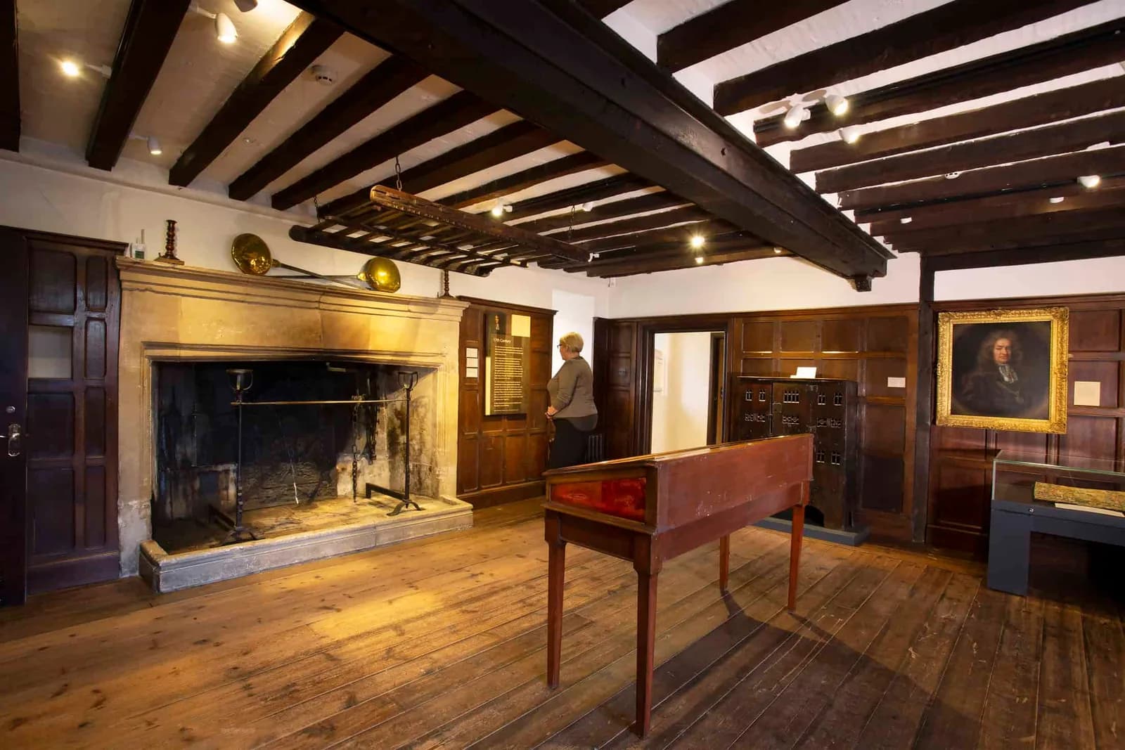 The Great Hall room at Broadway Museum & Art Gallery with historic exhibits