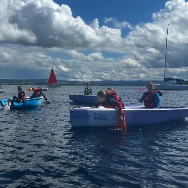 Children at Junior Seals beach and water sessions at Findhorn Watersports