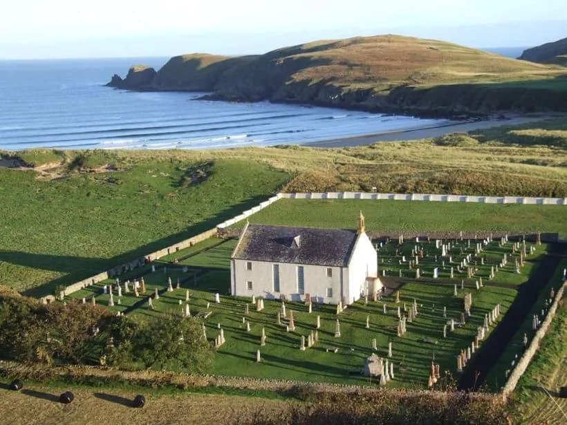 Strathnaver Museum, the former Parish Church of Farr at Clachan, Bettyhill, Sutherland