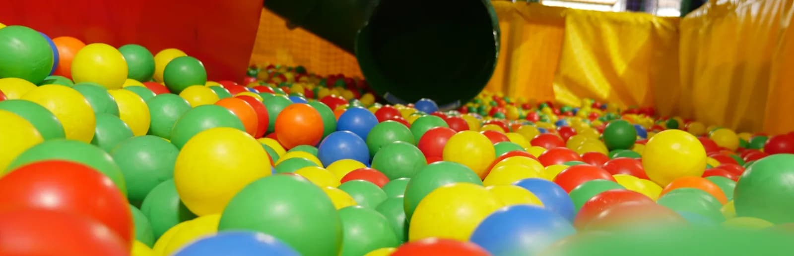 Children in the ball pool at Bananas Adventure Park soft play, Derry