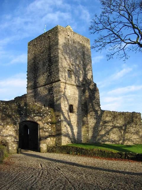 Ruins of 14th-century Mugdock Castle at Mugdock Country Park