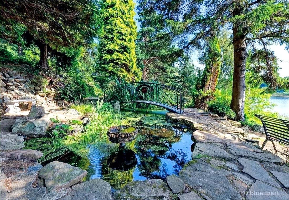 The Wee Bridge at Dr Neil's Garden