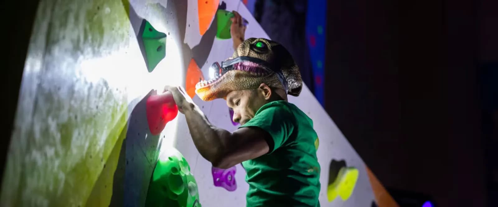 Climbing walls at The Reach Climbing Wall indoor climbing centre in Woolwich, London