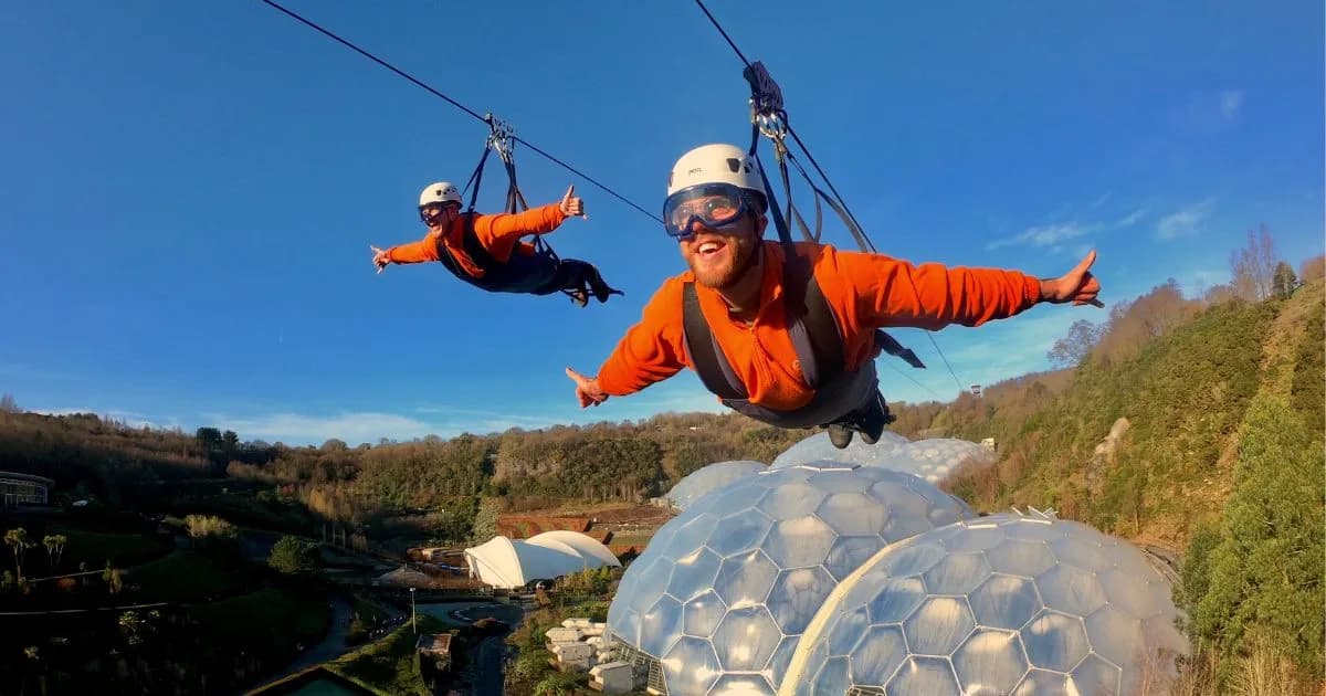 Hangloose Adventure Eden adventure park at the Eden Project