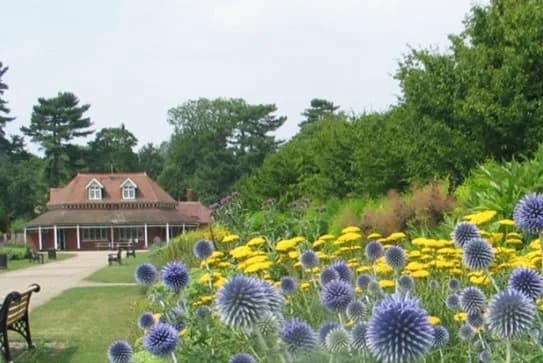 Bedford Park, the Grade II listed Victorian park in Bedford, with its lake and parkland