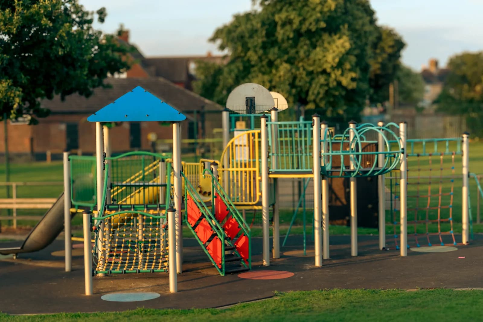 Children's play area at Bedford Road Recreation Ground, Sandy
