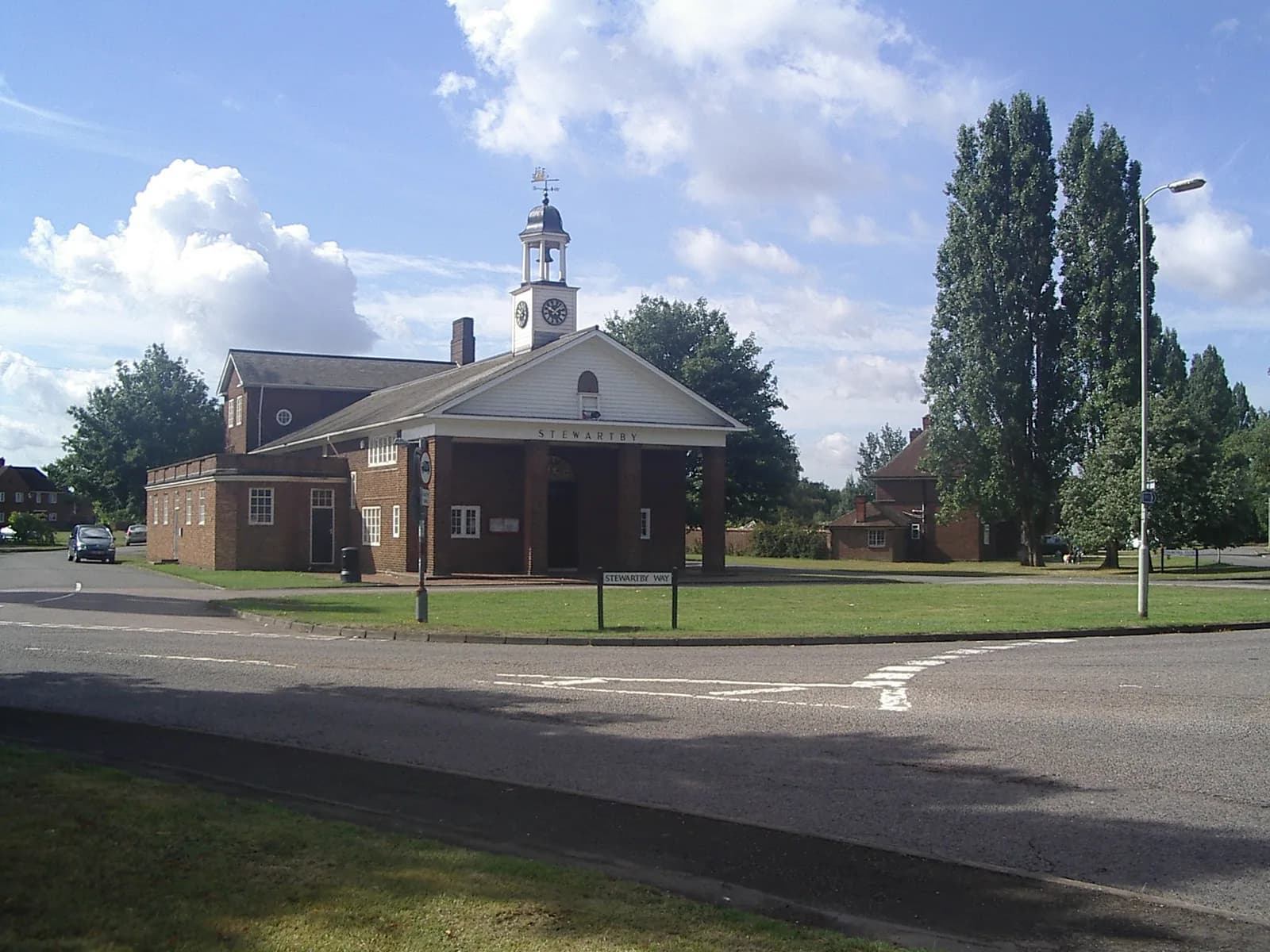 Exterior of Stewartby Village Hall, Churchill Close, Stewartby