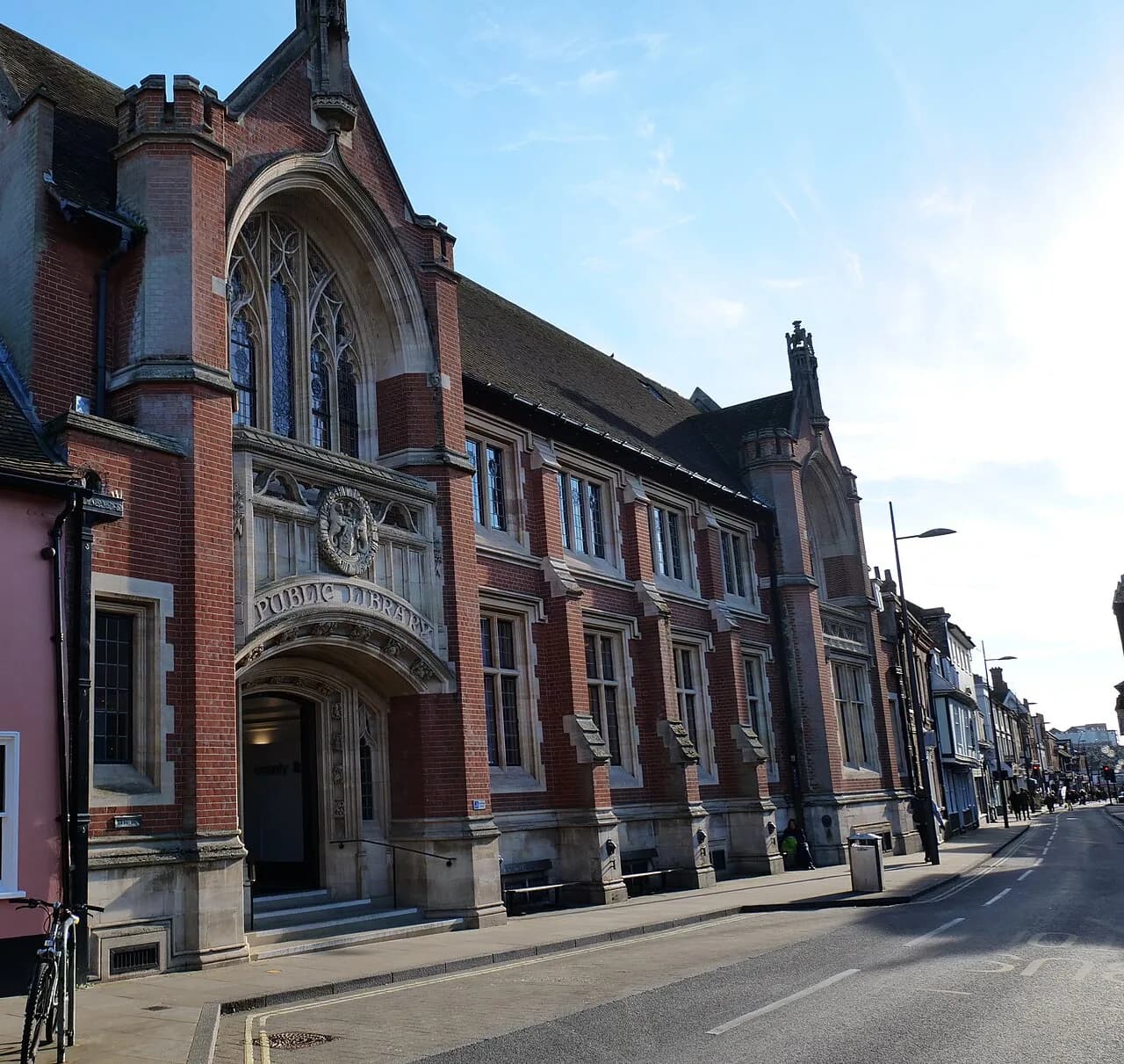 Ipswich Central Library (Ipswich County Library) building on Northgate Street, built 1924