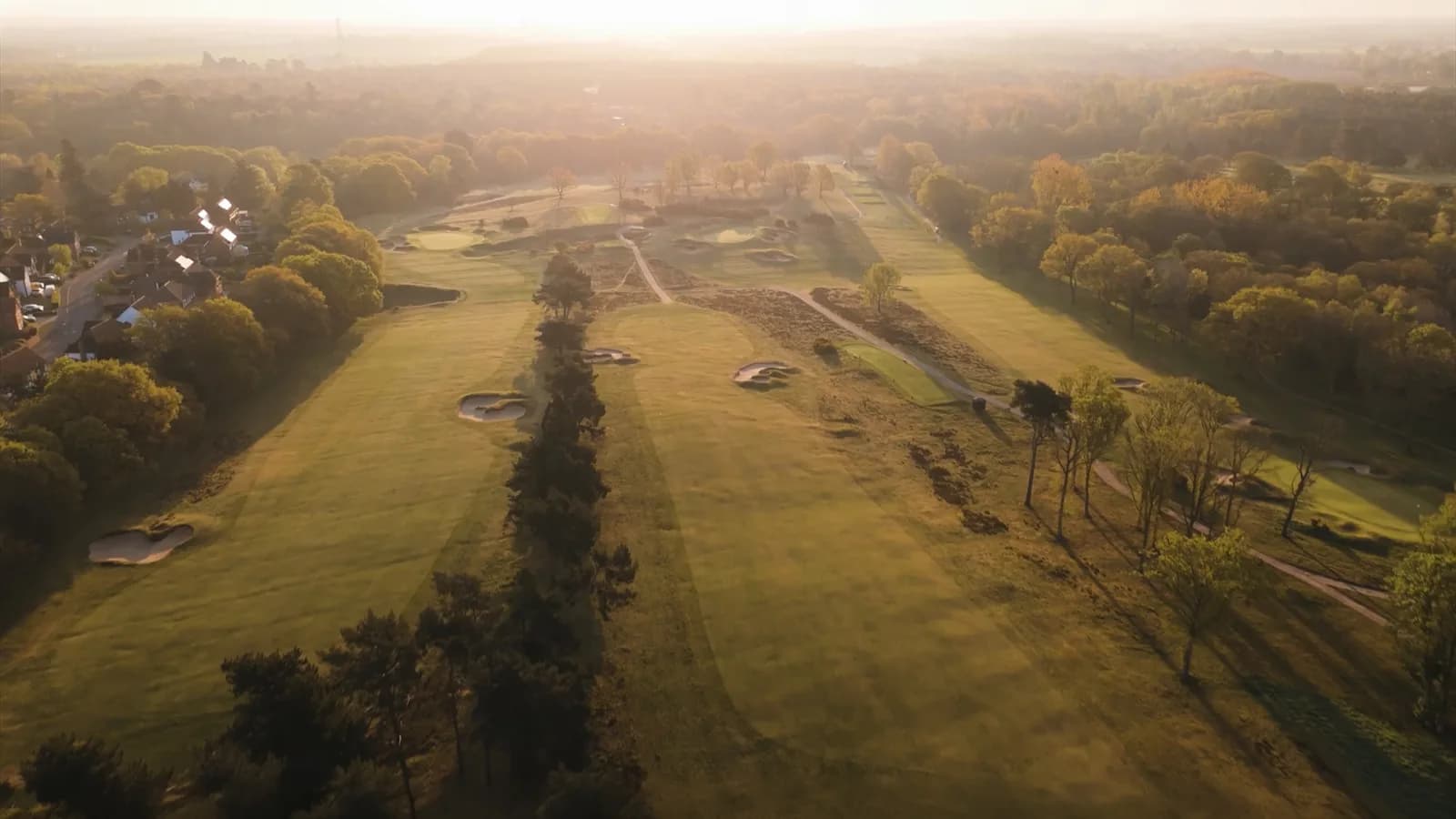 Ipswich Golf Club - view over the Purdis Heath course and clubhouse