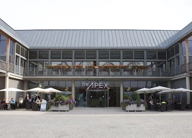 Exterior of The Apex arts centre, Charter Square, Bury St Edmunds