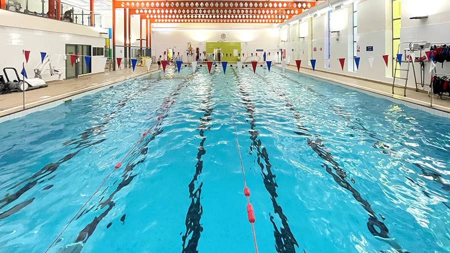 Swimming pool at Waterlane Leisure Centre, Lowestoft