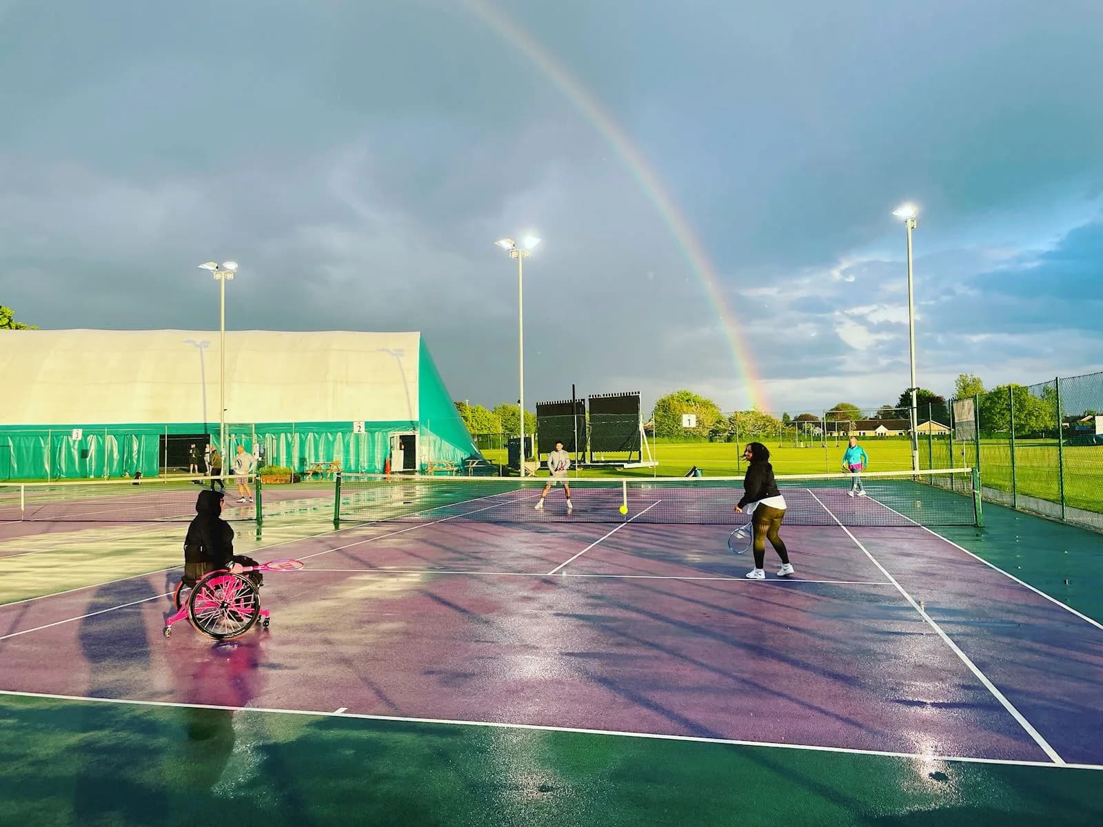 Tennis courts at The City of Peterborough Tennis Club